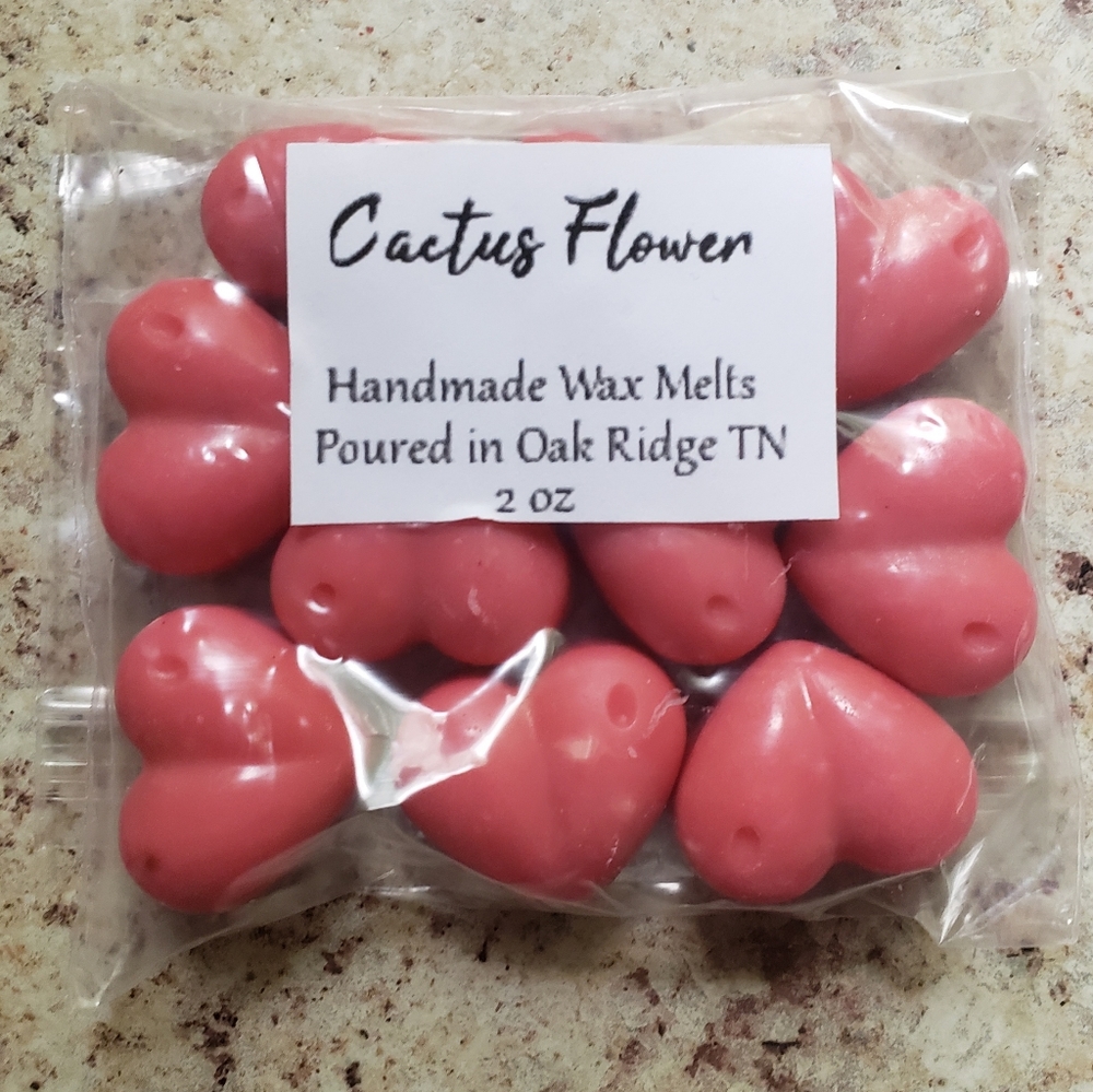 Cactus Flower Wax Melts 10 Hearts
